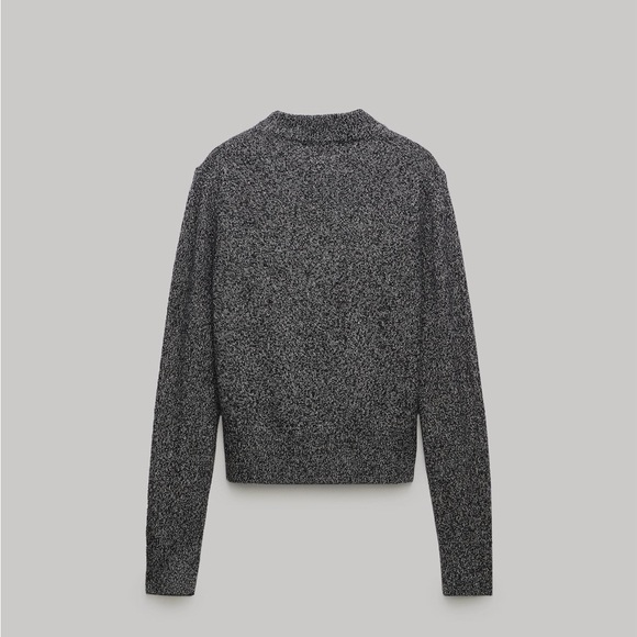 Zara 100% wool sweater gray - Picture 3 of 5